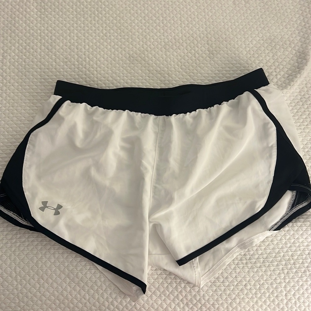 White under Armour shorts